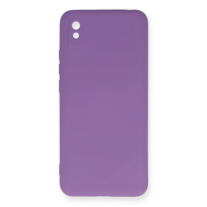 Mey İthalat®   Redmi 9A Kılıf Nano içi Kadife Silikon - Mor