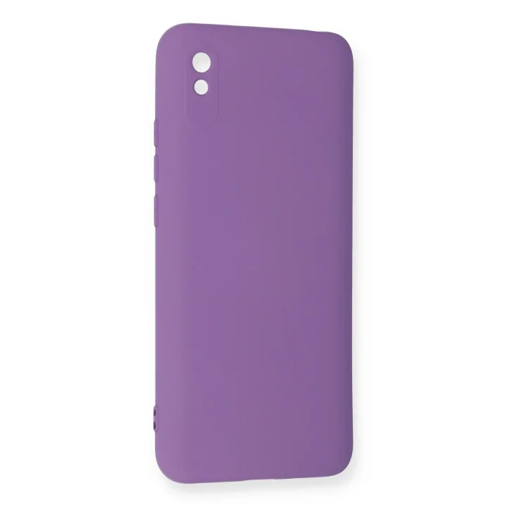 Mey İthalat®   Redmi 9A Kılıf Nano içi Kadife Silikon - Mor