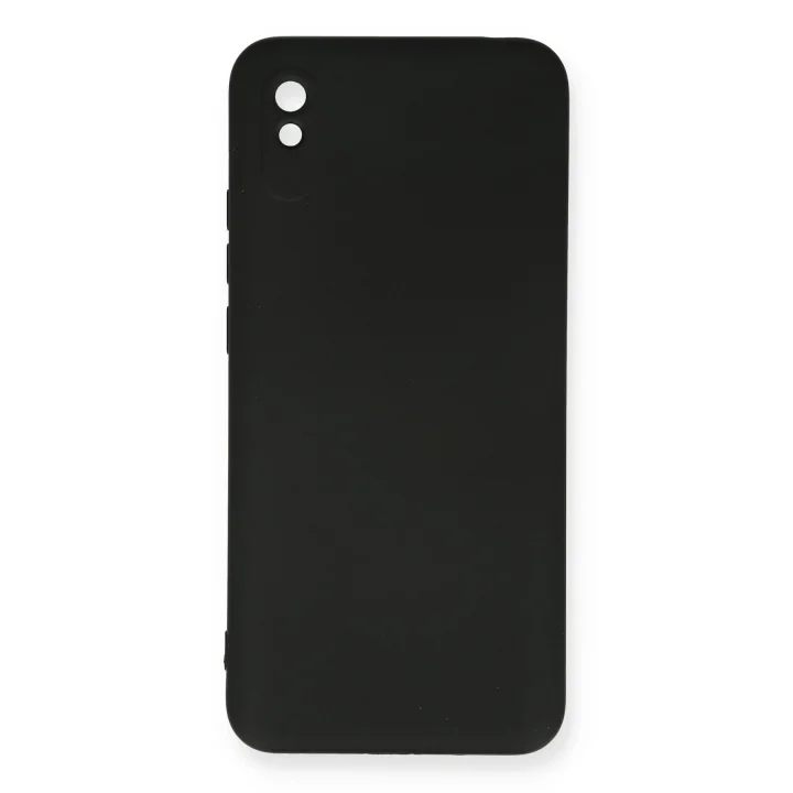 Mey İthalat®   Redmi 9A Kılıf Nano içi Kadife Silikon - Siyah