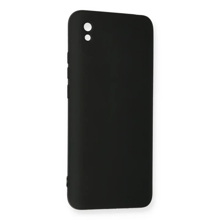 Mey İthalat®   Redmi 9A Kılıf Nano içi Kadife Silikon - Siyah