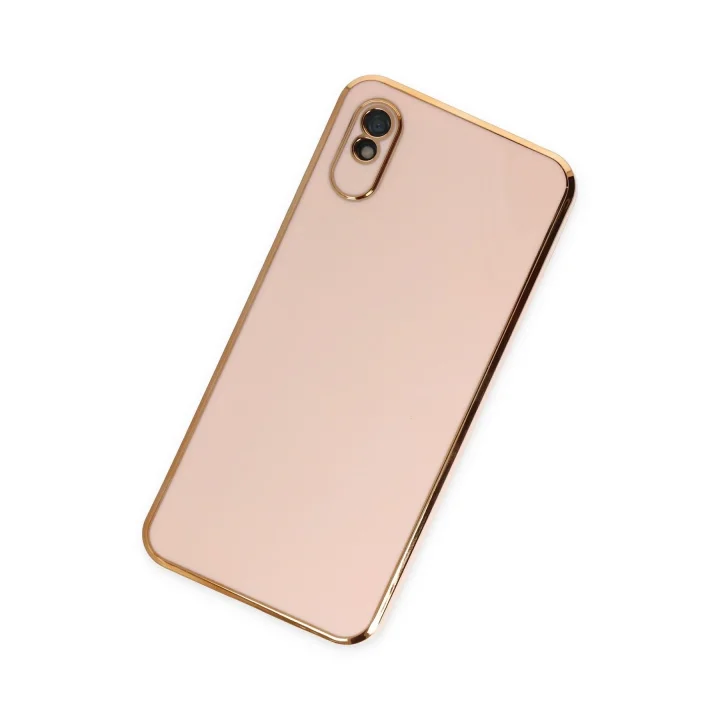 Mey İthalat®  Xiaomi Redmi 9A Kılıf Volet Silikon - Pembe