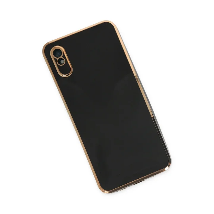 Mey İthalat®  Xiaomi Redmi 9A Kılıf Volet Silikon - Siyah