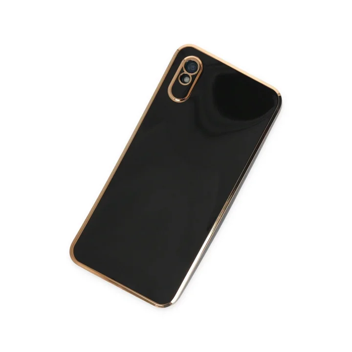 Mey İthalat®  Xiaomi Redmi 9A Kılıf Volet Silikon - Siyah