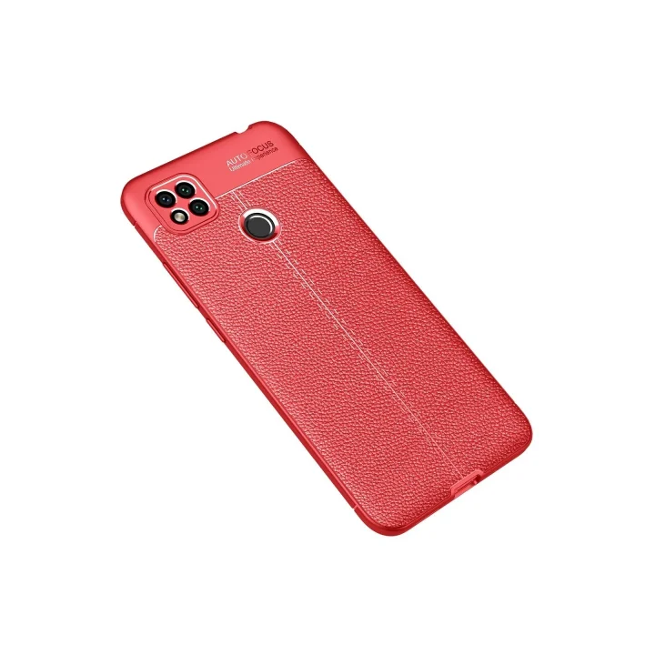 Mey İthalat®   Redmi 9C Kılıf Auto Focus Kapak - Kırmızı
