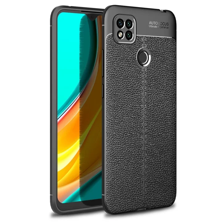 Mey İthalat®  Xiaomi Redmi 9C Kılıf Auto Focus Kapak - Siyah