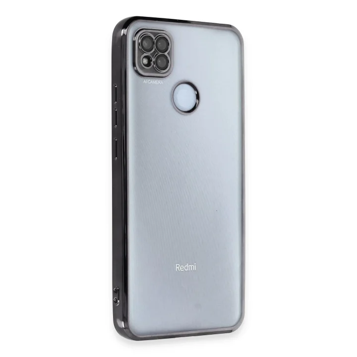 Mey İthalat®  Xiaomi Redmi 9C Kılıf  Lensli Silikon - Siyah