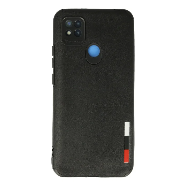 Mey İthalat®   Redmi 9C Kılıf Loop Deri Silikon - Siyah