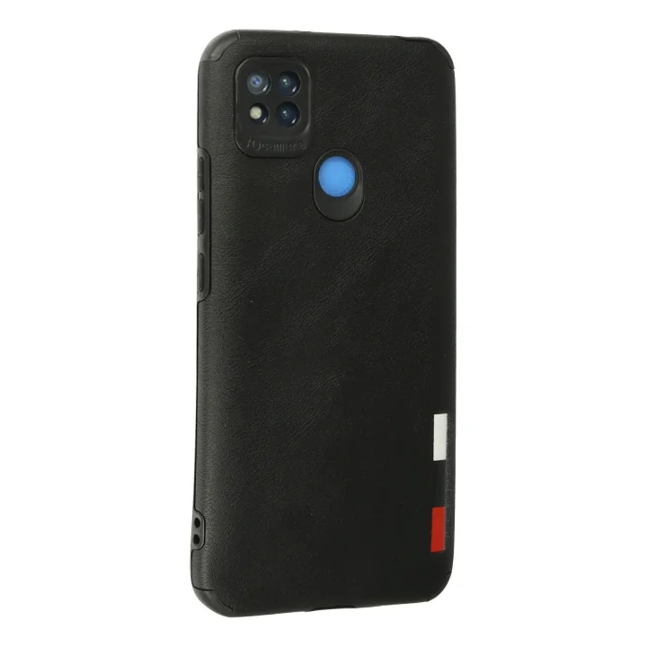 Mey İthalat®   Redmi 9C Kılıf Loop Deri Silikon - Siyah