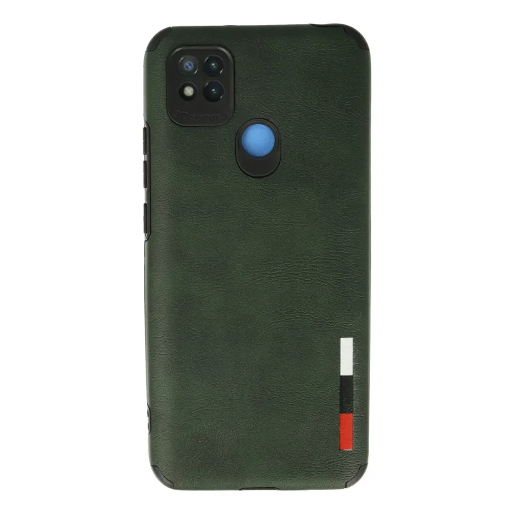 Mey İthalat®   Redmi 9C Kılıf Loop Deri Silikon - Yeşil
