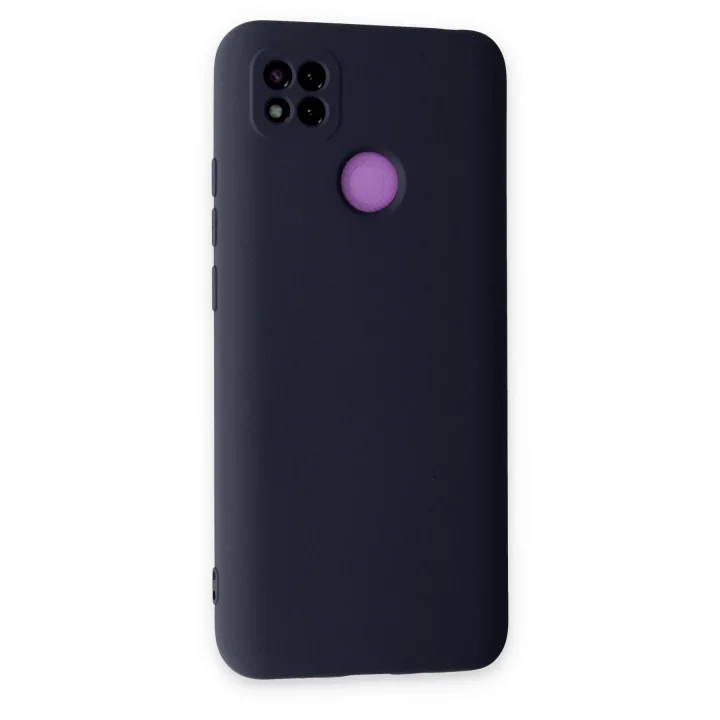 Mey İthalat®  Xiaomi Redmi 9C Kılıf Nano içi Kadife Silikon - Lacivert