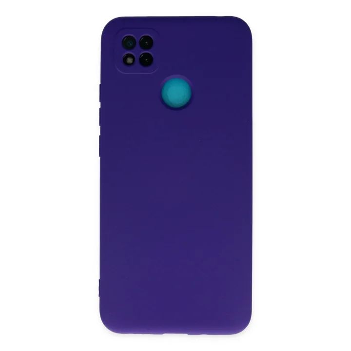 Mey İthalat®  Xiaomi Redmi 9C Kılıf Nano içi Kadife Silikon - Mor