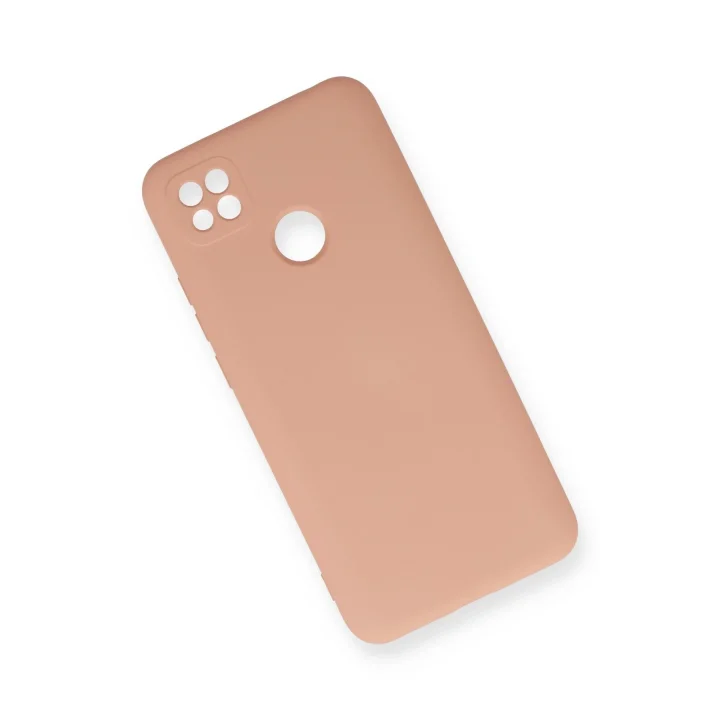 Mey İthalat®  Xiaomi Redmi 9C Kılıf Nano içi Kadife Silikon - Pudra