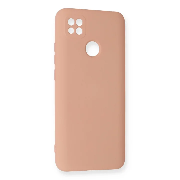 Mey İthalat®  Xiaomi Redmi 9C Kılıf Nano içi Kadife Silikon - Pudra