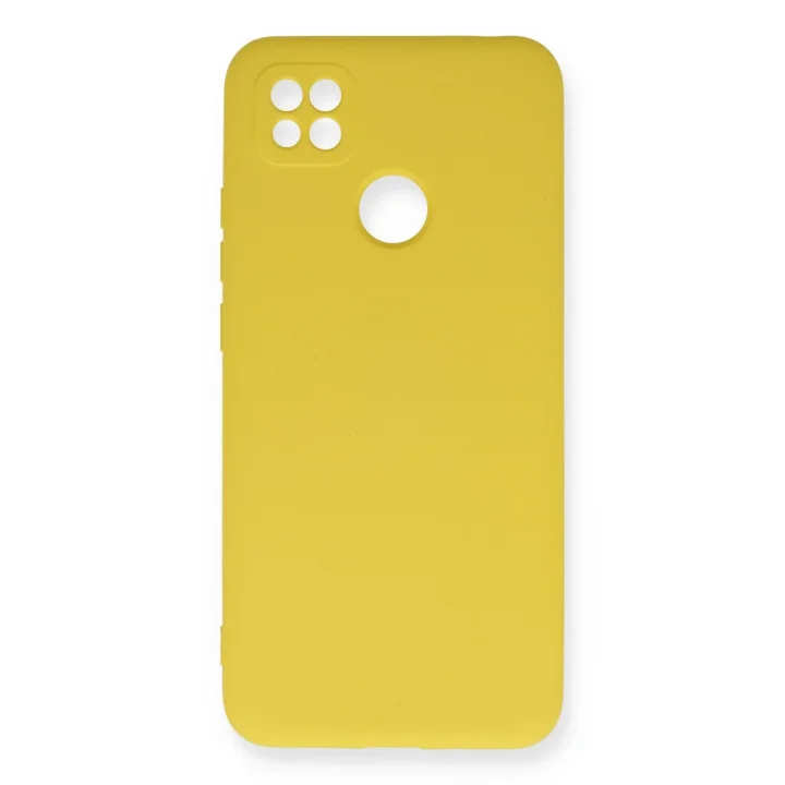 Mey İthalat®   Redmi 9C Kılıf Nano içi Kadife Silikon - Sarı