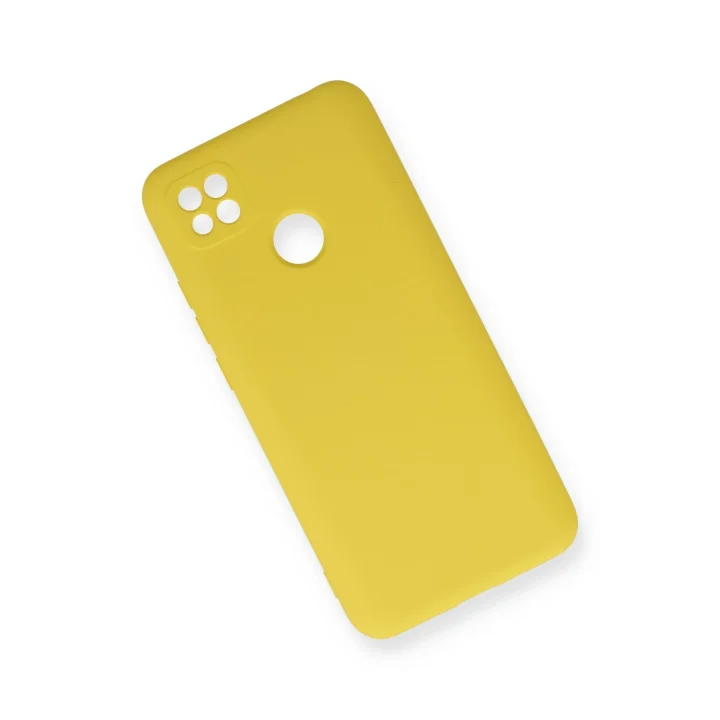 Mey İthalat®   Redmi 9C Kılıf Nano içi Kadife Silikon - Sarı