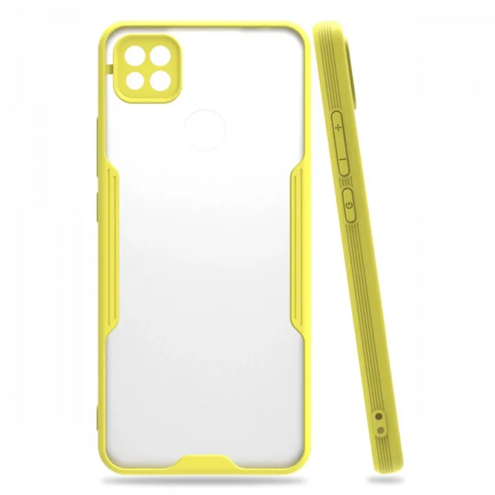 Mey İthalat®   Redmi 9C Kılıf Platin Silikon - Sarı