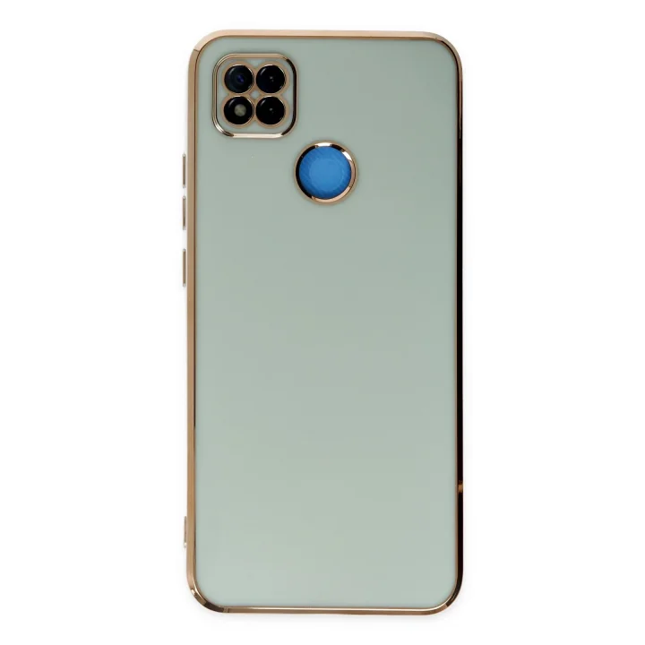 Mey İthalat®  Xiaomi Redmi 9C Kılıf Volet Silikon - Açık Yeşil