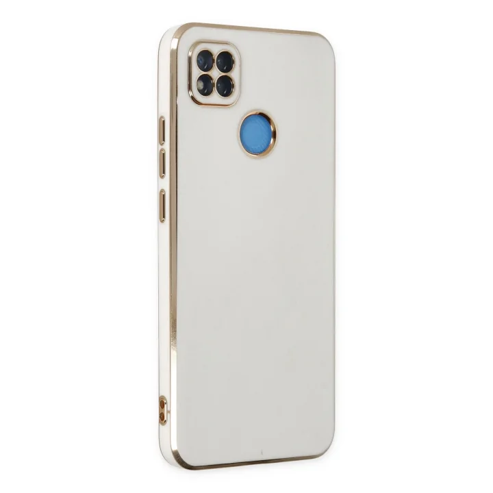 Mey İthalat®  Xiaomi Redmi 9C Kılıf Volet Silikon - Beyaz