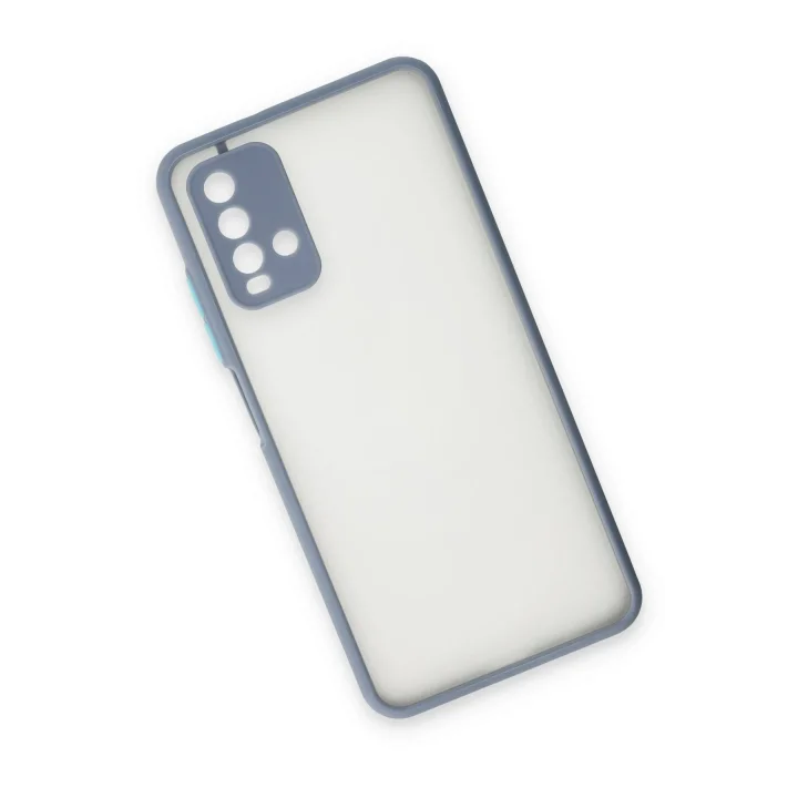 Mey İthalat®   Redmi 9T Kılıf Montreal Silikon Kapak - Gri