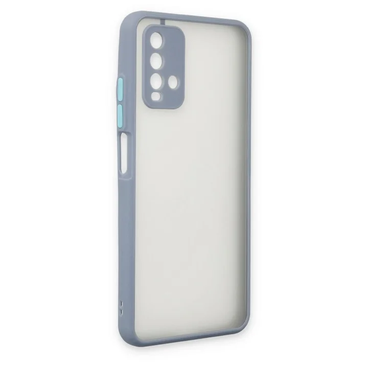 Mey İthalat®   Redmi 9T Kılıf Montreal Silikon Kapak - Gri