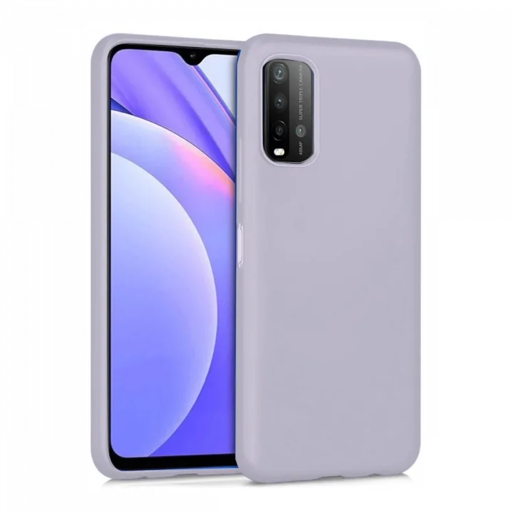 Mey İthalat®   Redmi 9T Kılıf Nano içi Kadife Silikon - Lila