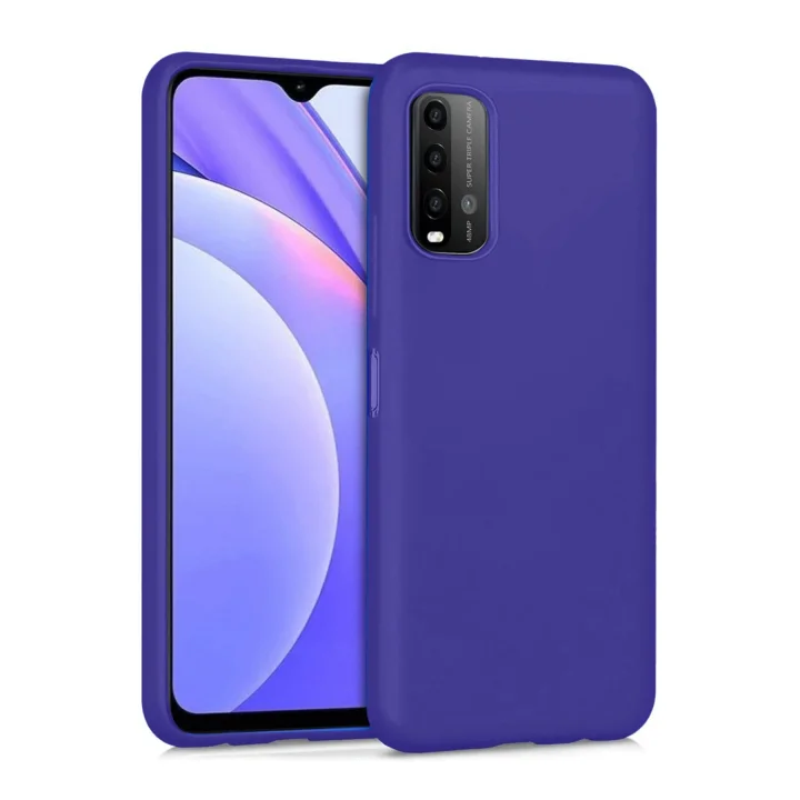 Mey İthalat®   Redmi 9T Kılıf Nano içi Kadife Silikon - Mor