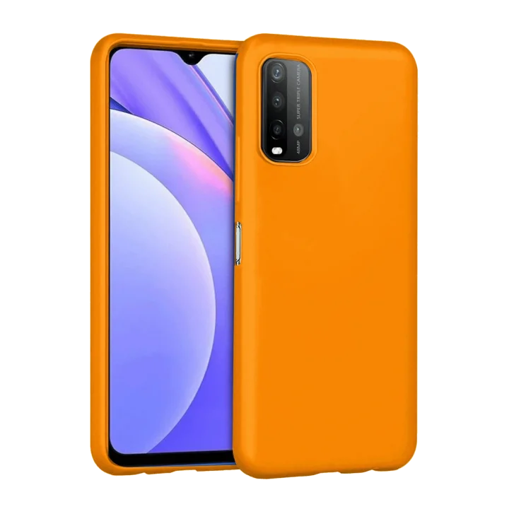 Mey İthalat®   Redmi 9T Kılıf Nano içi Kadife Silikon - Turuncu
