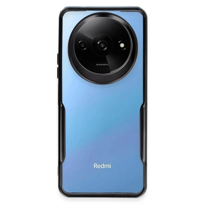 Mey İthalat®   Redmi A3 4G Kılıf Boyi Silikon Kapak - Siyah