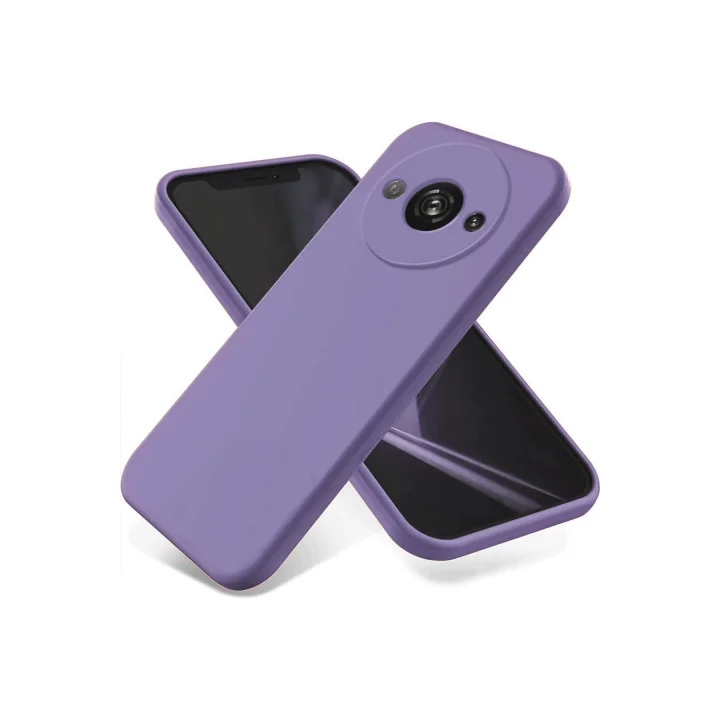 Mey İthalat®   Redmi A3 4G Kılıf First Silikon - Lila