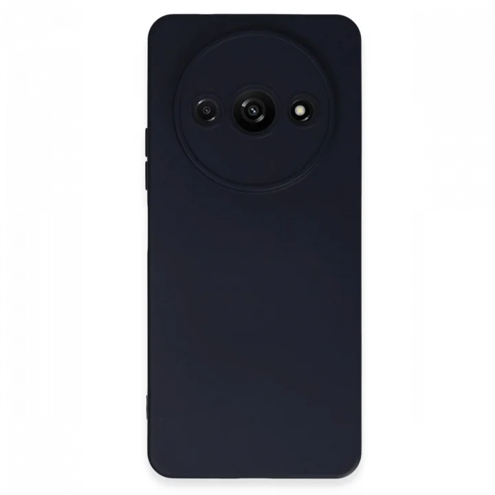 Mey İthalat®   Redmi A3 4G Kılıf Nano içi Kadife Silikon - Lacivert