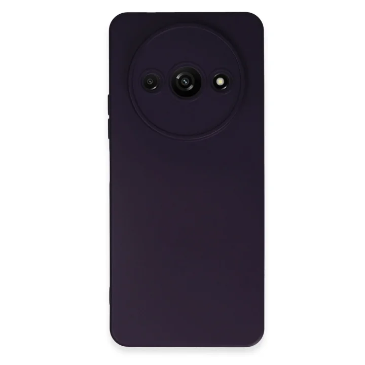 Mey İthalat®   Redmi A3 4G Kılıf Nano içi Kadife Silikon - Mor