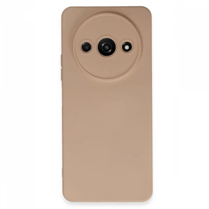 Mey İthalat®   Redmi A3 4G Kılıf Nano içi Kadife Silikon - Pudra