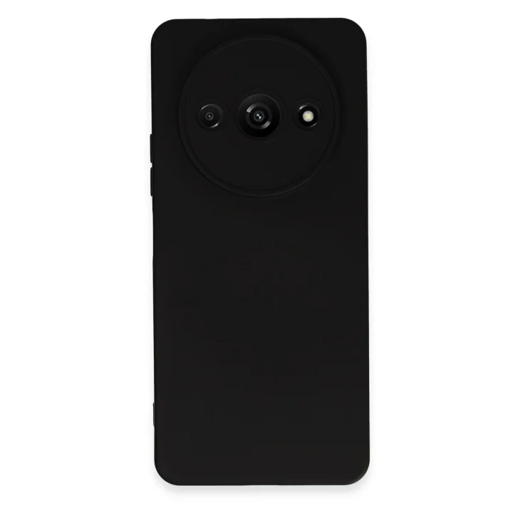 Mey İthalat®   Redmi A3 4G Kılıf Nano içi Kadife Silikon - Siyah