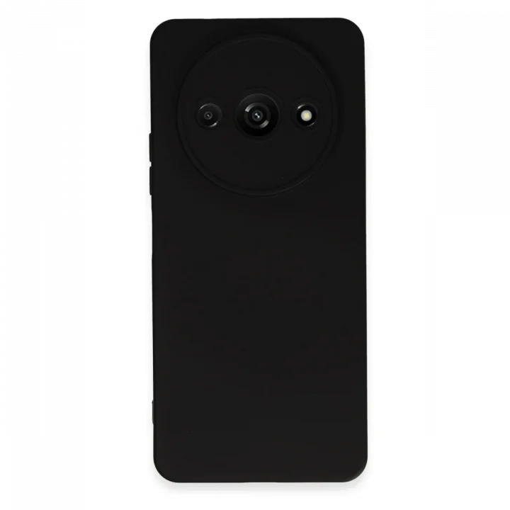 Mey İthalat®   Redmi A3 4G Kılıf Nano içi Kadife Silikon - Siyah