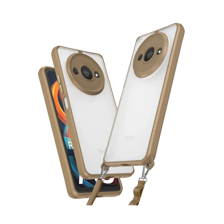 Mey İthalat®  Xiaomi Redmi A3 4G Kılıf Penta Silikon Kılıf - Çöl Titanyum