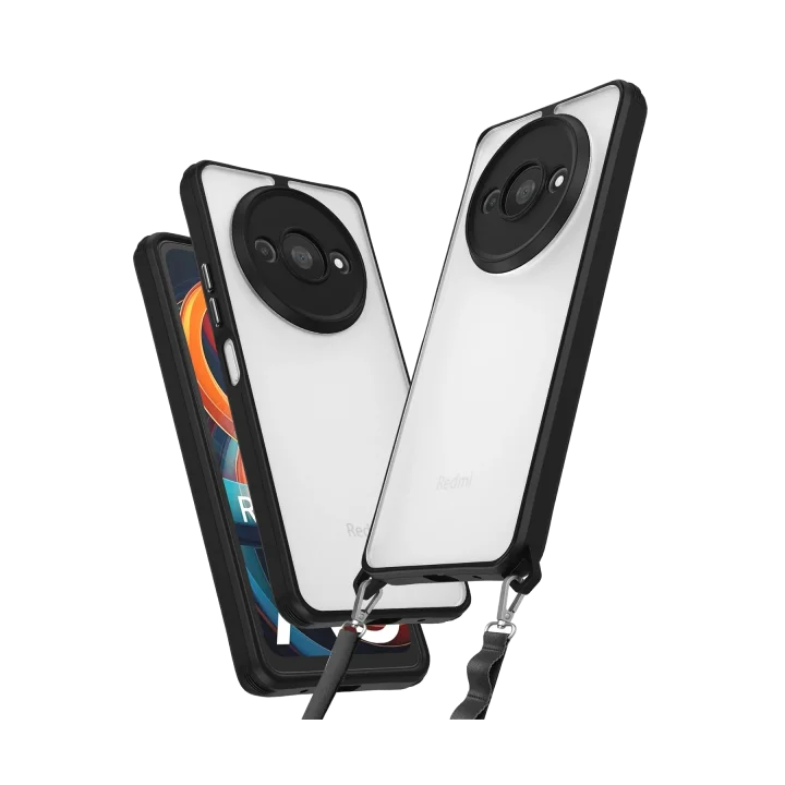 Mey İthalat®  Xiaomi Redmi A3 4G Kılıf Penta Silikon Kılıf - Siyah