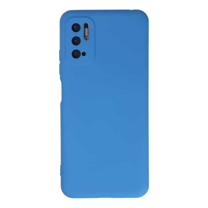 Mey İthalat®   Redmi Note 10 5G Kılıf Nano içi Kadife Silikon - Mavi