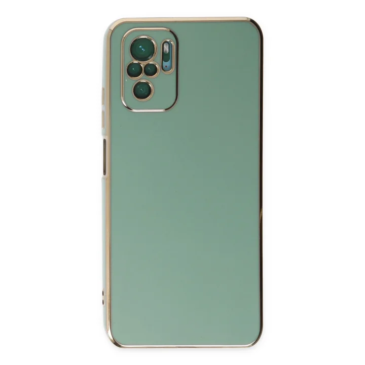 Mey İthalat®   Redmi Note 10 Kılıf Volet Silikon - Açık Yeşil