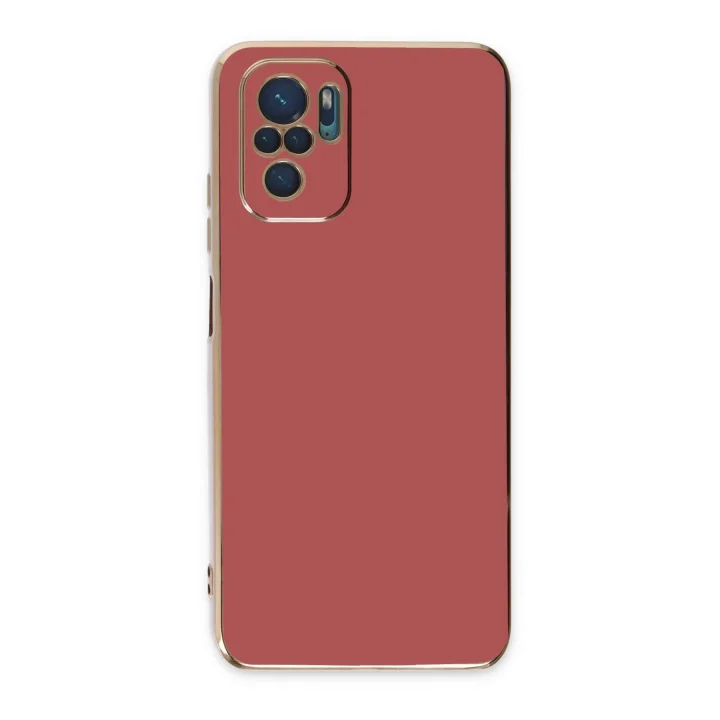 Mey İthalat®   Redmi Note 10 Kılıf Volet Silikon - Kırmızı