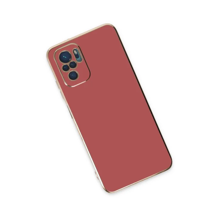 Mey İthalat®   Redmi Note 10 Kılıf Volet Silikon - Kırmızı