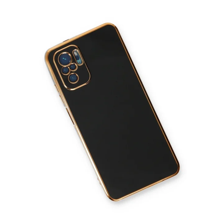 Mey İthalat®   Redmi Note 10 Kılıf Volet Silikon - Siyah