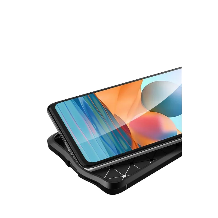 Mey İthalat®  Xiaomi Redmi Note 10 Pro Kılıf Auto Focus Kapak - Kırmızı