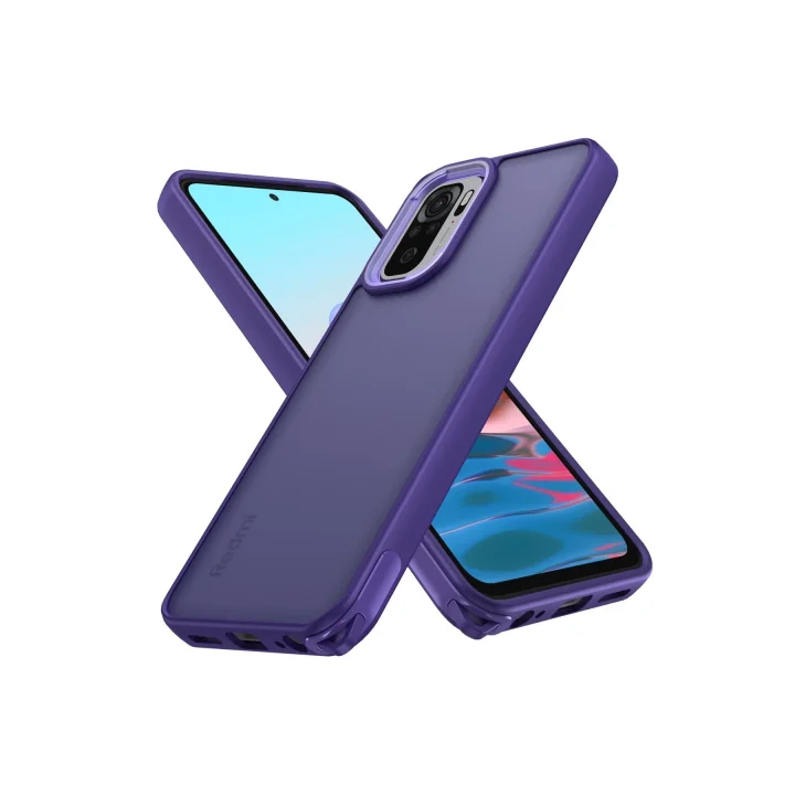 Mey İthalat®  Xiaomi Redmi Note 10 Pro Kılıf Elegant Kapak - Derin Mor