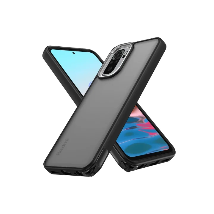 Mey İthalat®  Xiaomi Redmi Note 10 Pro Kılıf Elegant Kapak - Siyah