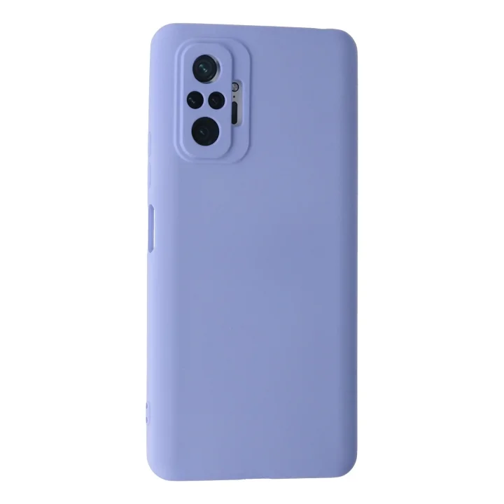 Mey İthalat®  Xiaomi Redmi Note 10 Pro Kılıf Nano içi Kadife Silikon - Lila