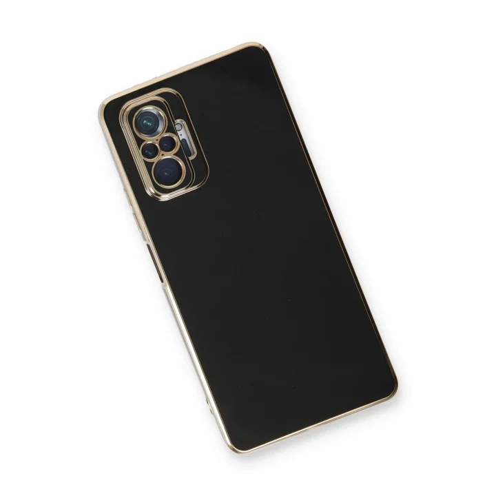 Mey İthalat®   Redmi Note 10 Pro Kılıf Volet Silikon - Siyah