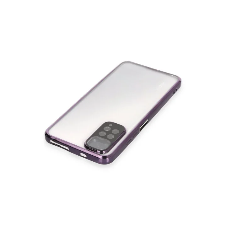 Mey İthalat®  Xiaomi Redmi Note 11 Kılıf  Lensli Silikon - Mor