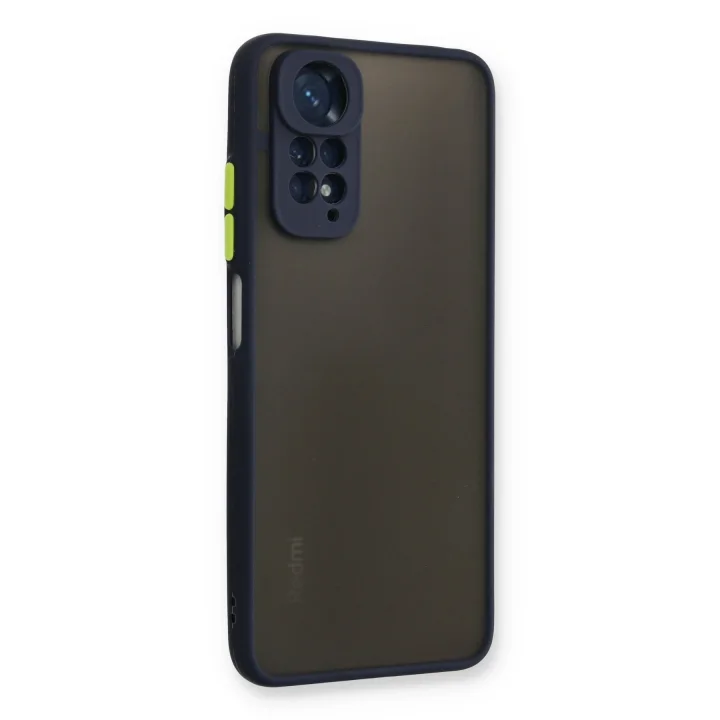 Mey İthalat®  Xiaomi Redmi Note 11 Kılıf Montreal Silikon Kapak - Lacivert