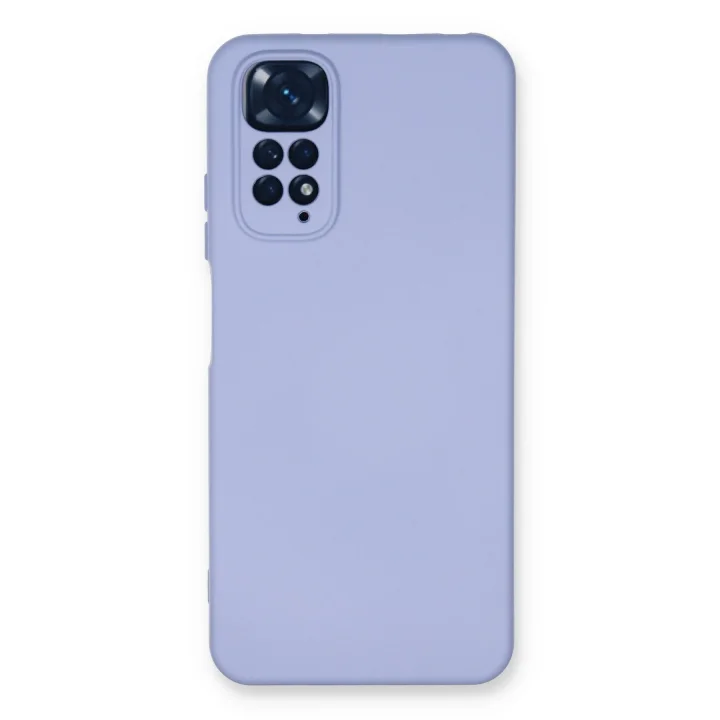 Mey İthalat®  Xiaomi Redmi Note 11 Kılıf Nano içi Kadife Silikon - Lila