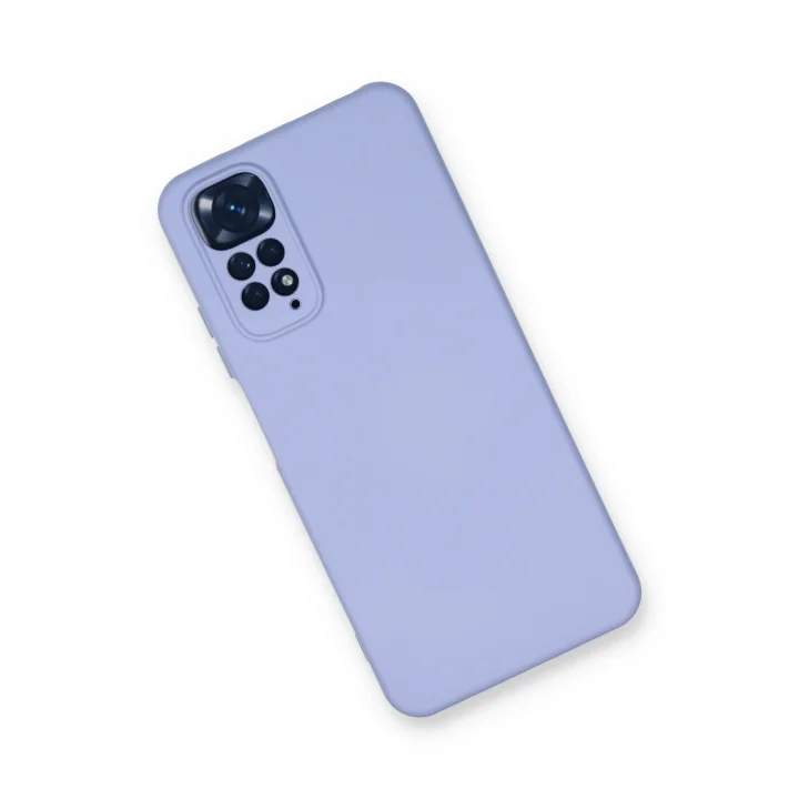 Mey İthalat®  Xiaomi Redmi Note 11 Kılıf Nano içi Kadife Silikon - Lila